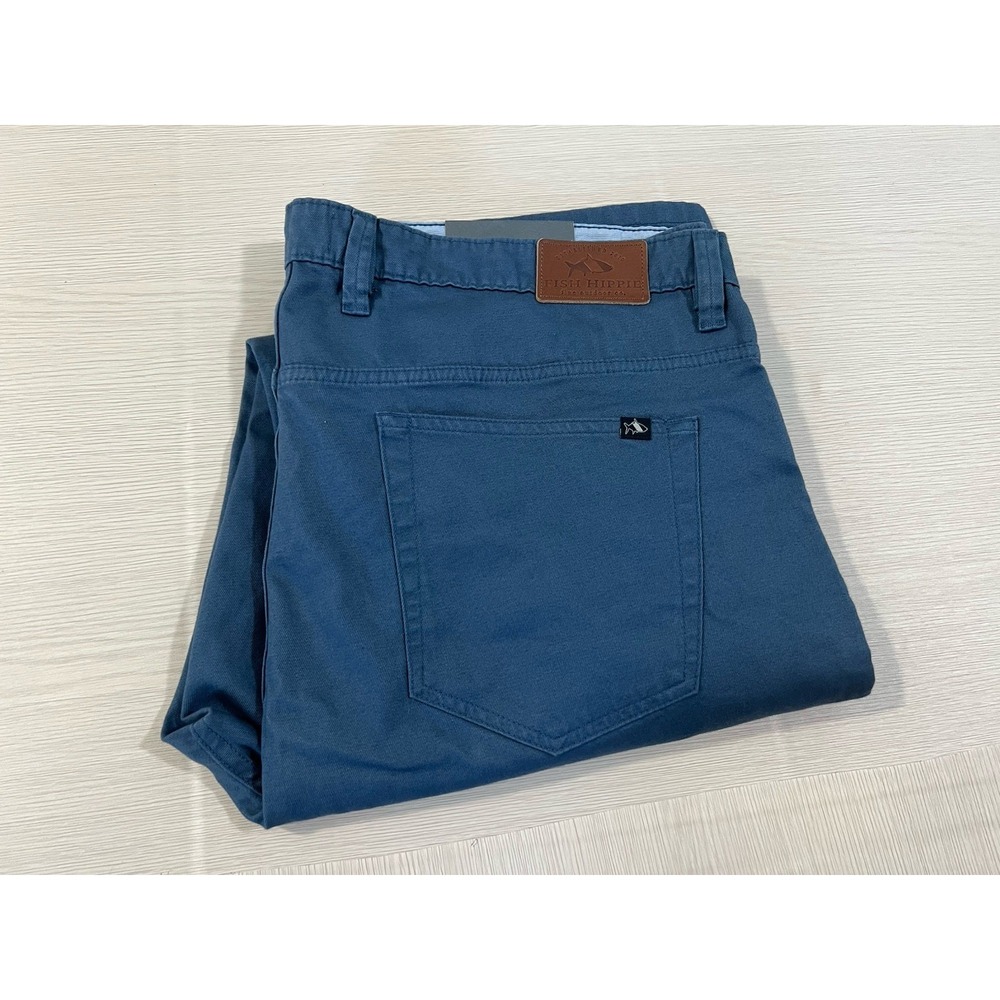 NEW Fish Hippie Stretch 5 Pocket Pants Spring Gray‎ Size 40/32